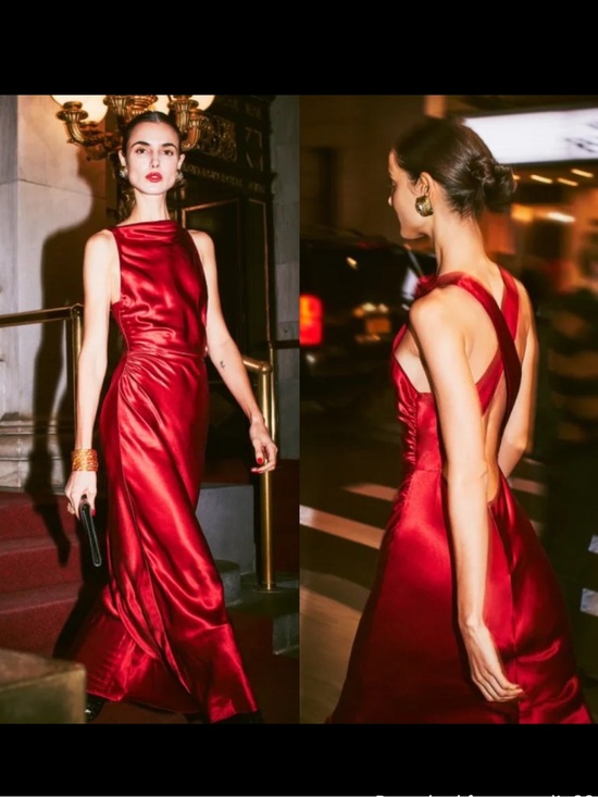 Reformation Dresses & Skirts - NEW! Reformation Red Silk Maxi Dress